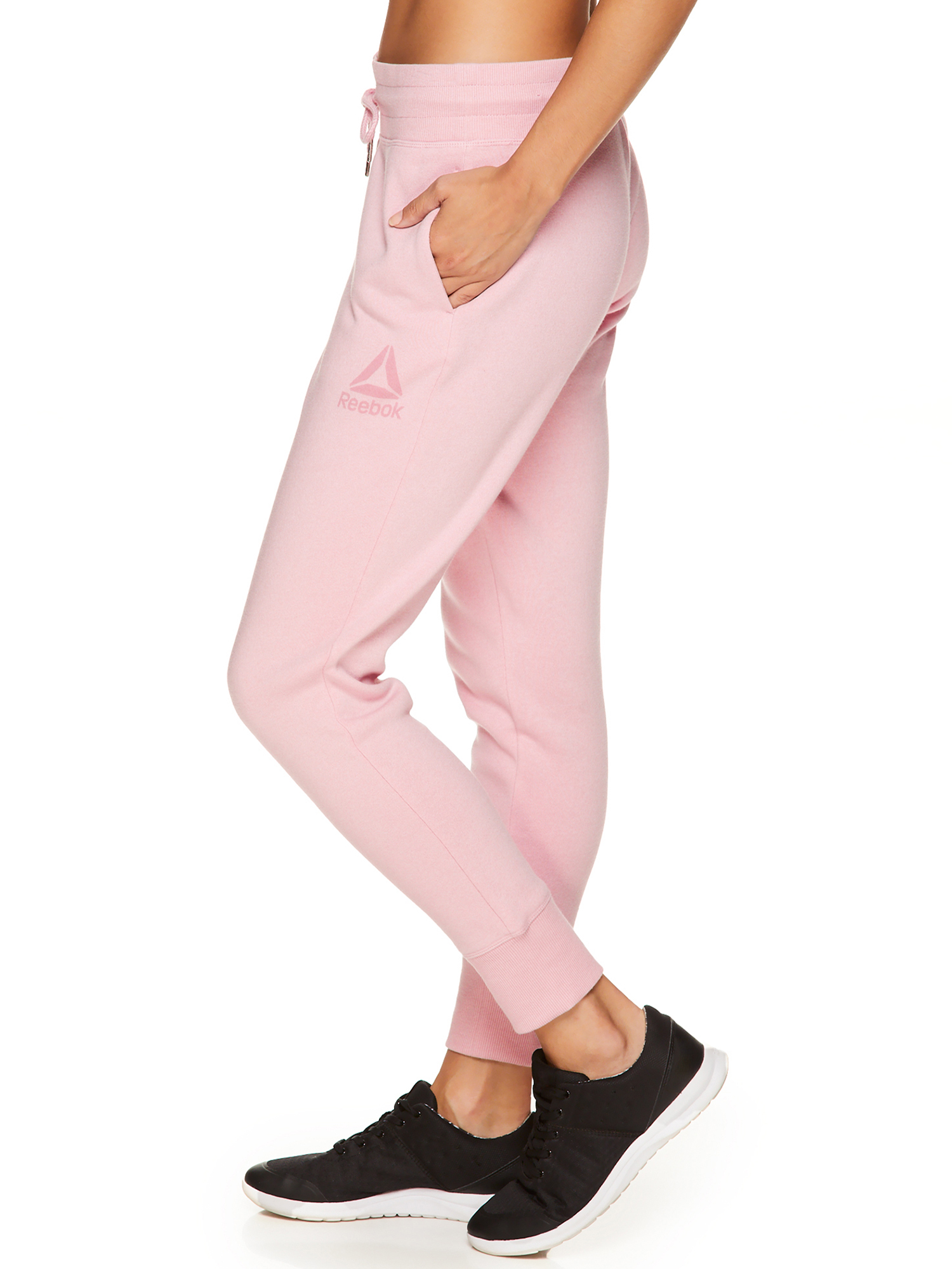Reebok Womens' Cozy Fleece Jogger Sweatpants with Pockets - image 4 of 4