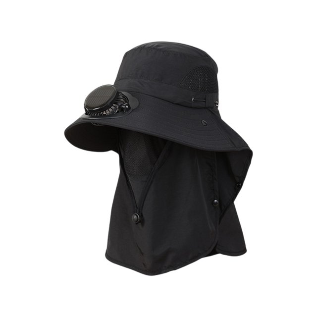 Guardurnaity Gorra de carga solar USB con ventilador. Mantente fresco y elegante en cualquier lugar. Gorra con ventilador solar. Sombrero con Sombreros negro