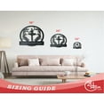 thumbnail image 3 of Ballerina Monogram Custom Metal Wall Art | Indoor Outdoor 12, 3 of 5