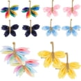 thumbnail image 1 of Luxshiny 12 Pieces Romantic Butterfly Hair Barrettes Hair Decoration for Girls Assorted Color, 1 of 5