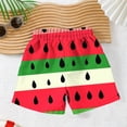 thumbnail image 5 of Girls and Boys Shorts Casual Printed Summer Beach Shorts Adjustable Waist Quick Ly Dry Swimming Board Shorts 3-14 Years, 5 of 8