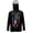 American Flag Skeleton Hand Print, variant on SEANATIVE Men's Hooded Fishing Shirt Sun Protection Full Coverage Running Fishing Hoodie UV Protection Long Sleeve Hiking Clothes with Mesh Face Mask, M, Dog Camo Blue