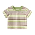 thumbnail image 1 of Splozh Tee Garçon Mignon Été Graphique Tee Décontracté Garçons Mode Dessin Animé Garçon Chemise à Manches Courtes Garçon Chemise à Enfiler, Vert, 3-4 Ans, 1 of 4