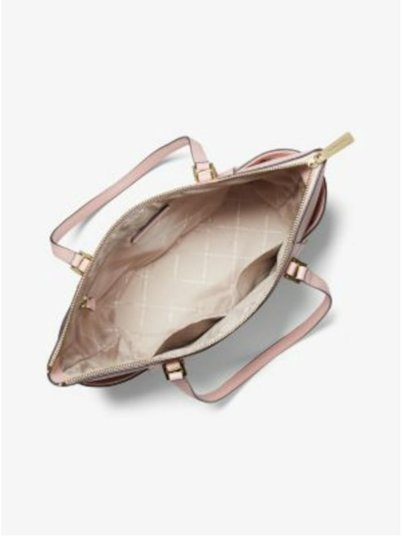 Michael Kors Soft Pink Voyager Medium Tote - Top Zip Leather Bag