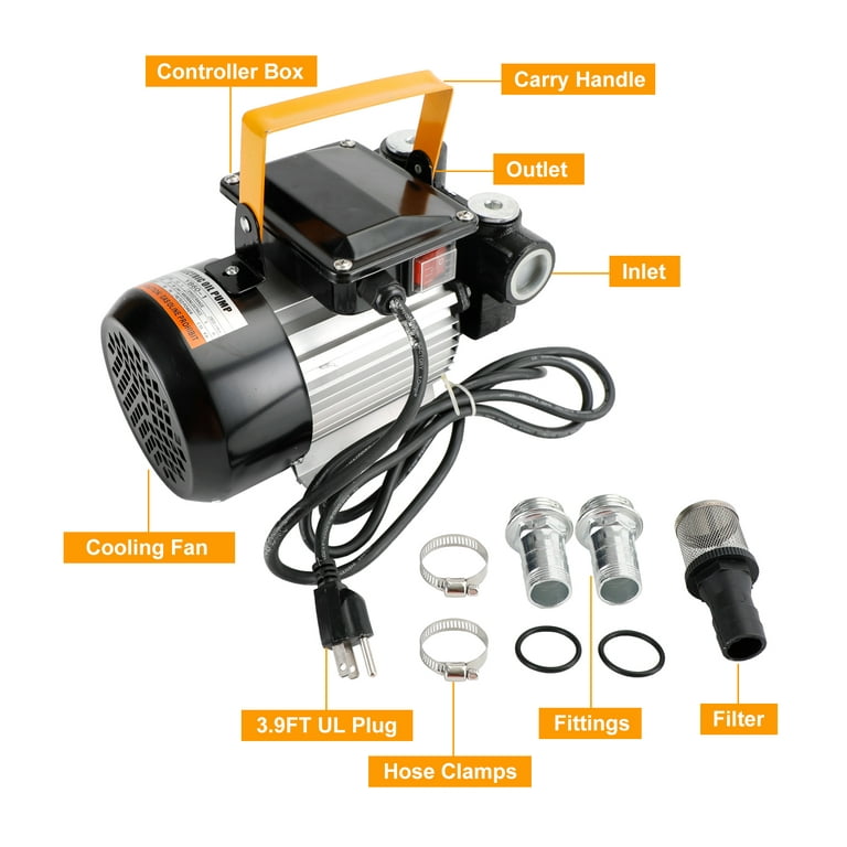 Mini-Gear Oil Pump 110v 450w 1/2 HP 8 gpm WCB30 WVO Fuel Transfer