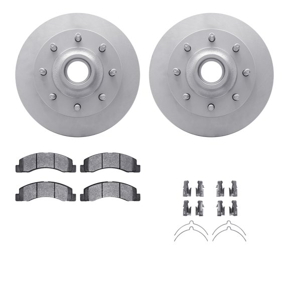 Dynamic Friction Company Front Geospec Brake Rotors with 5000 Advanced Brake Pads includes Hardware 4512-99137