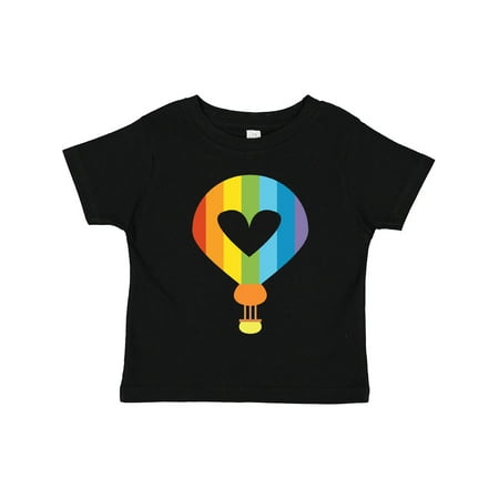 

Inktastic Rainbow Hot Air Balloon Gift Toddler Boy or Toddler Girl T-Shirt