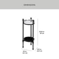 thumbnail image 3 of Better Homes & Gardens Ambrose Forged Iron Drink Table, Black Finish, 3 of 8