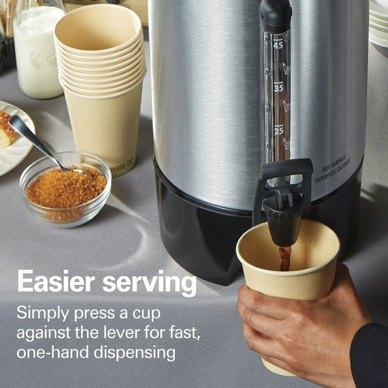 Hamilton Beach 45 Cup Coffee Urn and Hot Beverage Dispenser for