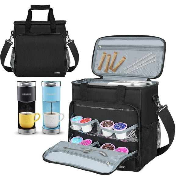 LEFOR·Z Travel Coffee Maker Carrying Bag Compatible with Keurig K-Mini or K-Mini Plus, Single Serve Coffee Maker Portable Storage Bag with Shoulder Strap(Patented Design)