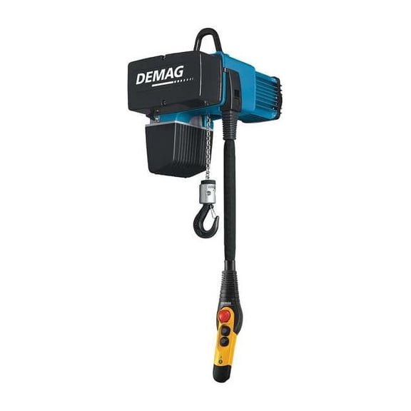 Demag Electric Chain Hoist,550 lb.,16 ft. DC Com 2-250 1/1 H5 V7.2/1.8 460/60