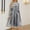 Silver, variant on Womens Trendy Spring Dresses Casual Long Sleeve Maxi Dresses Crewneck Sparkling Ruched Dresses Elegant Belted Vacation Wedding Guest Dresses Silver 8