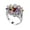 Multicolor, variant on tasrioml Women Multicolor Cubic Zirconia Inlaid Ring Wedding Engagement Jewelry Gift