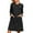 A-Black143, variant on XIAONU Womens Nightshirt Long Sleeve Zip-Front Nightgown With Pockets Soft Practical Casual Sleepwear