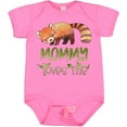 thumbnail image 3 of Inktastic Mommy Loves Me Cute Red Panda Boys or Girls Baby Bodysuit, 3 of 5