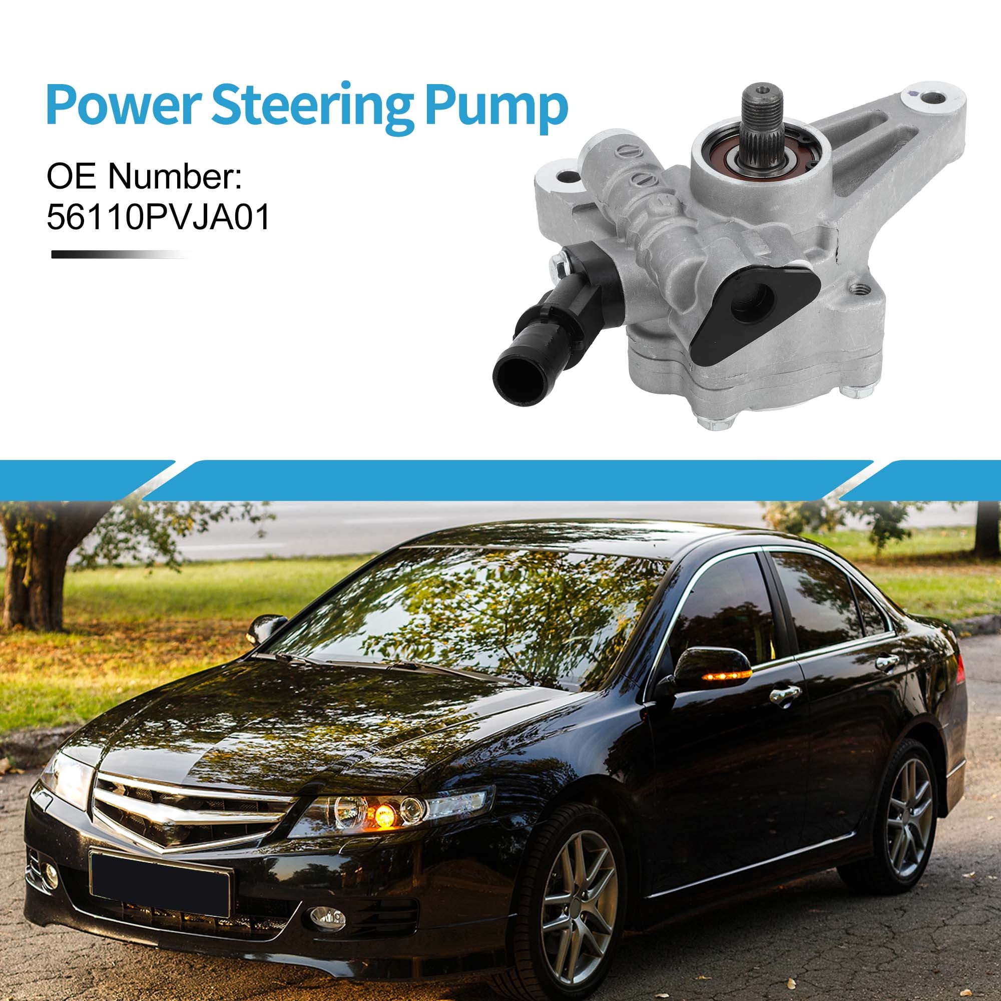 Power Steering Pump No.56110PVJA01 for Honda Accord 2008-2012 for Honda Odyssey 2005-2010 Consistent