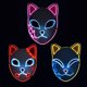 thumbnail image 4 of Bewildely Máscara de Halloween Anime Demon Slayer Protector facial LED brillante Kits de decoración para fiestas, 4 of 5
