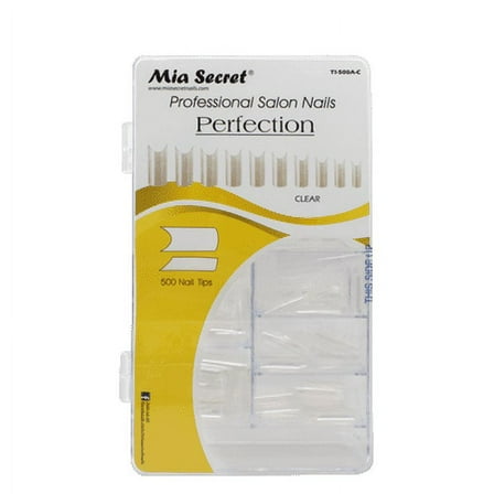 Mia Secret Perfection 500 Nail Tip Acrylic Box