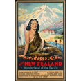 thumbnail image 2 of Vintage Apple Collection 22x32 White Modern Wood Framed Museum Art Print Titled - New Zealand Wonderland Of The Pacific, 2 of 4