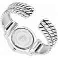 thumbnail image 4 of Blekon Women's Faux Pearl Rope Bracelet Cuff Watch (Silver Tone), 4 of 5