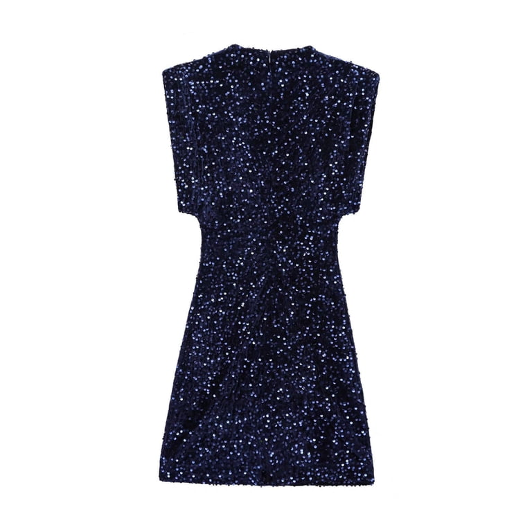 Ovbmpzd House Dress for Women Velvet Blue Sleeveless Mini Sequin Dress Dresses Elegant Dresses for Women XS - Walmart.com Ovbmpzd House Dress for Women Velvet Blue Sleeveless Mini Sequin Dress Dresses Elegant Dresses for Women XS - Walmart.com