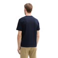 thumbnail image 4 of TOM TAILOR Camiseta para hombre - camiseta estampada, cuello redondo, corte recto, algodón Azul M (Medium), 4 of 6