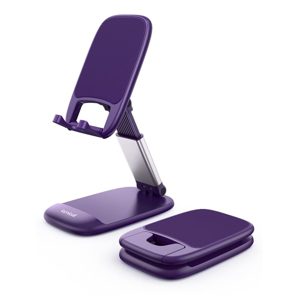 Soporte de teléfono Lamicall morado para escritorio compatible con iPhone