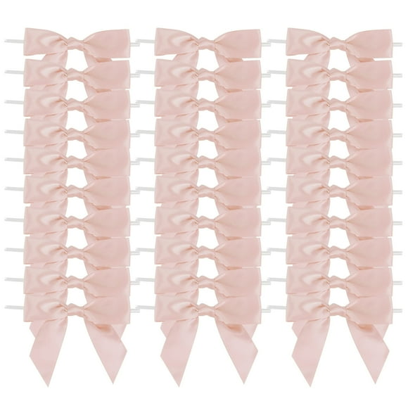 Lazos decorativos para árboles de Navidad AIMUDI, oro rosa, 50 unidades