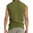 thumbnail image 3 of Dxzfnsa Mens Tanks Men's Loose Button Sleeveless Sports Shirts Summer Casual Classic Solid Color Round Neck Pullover Tanks with Pocket, 3 of 4