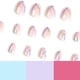 thumbnail image 2 of Set of short round nails with nail glue, nude color, 2 of 5