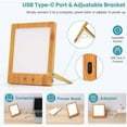 thumbnail image 3 of Light Therapy Lamp, 10000 Lux LED Therapy Lamp, Touch Control LED Lamp for Indoors, LED Solar Light for Home Office, Timer, 3 of 4