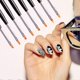 thumbnail image 4 of 8 pcs/set Nail Art Brush Gel UV Nail Painting Flower Drawing Pen Nail Art Tool, 4 of 5
