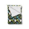 thumbnail image 2 of Grunge Soft Flannel Fleece Throw Blanket, Sketchy Artwork Digital Geometric Forms Graffiti Paintbrush Funky Unusual Effects, Cozy Plush for Indoor and Outdoor Use, 50" x 60", Multicolor, by Ambesonne, 2 of 6