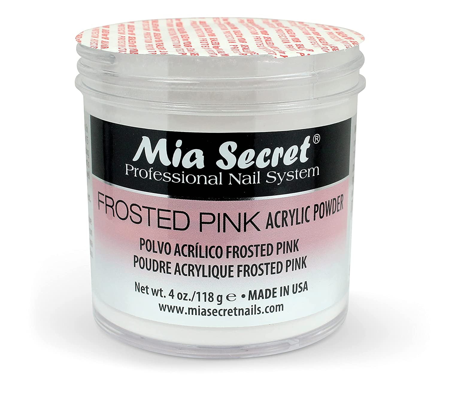 Mia Secret Acrylic Powder Frosted Pink 4 Oz.