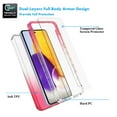 thumbnail image 3 of Takfox for Samsung Galaxy A52 5G Case, Crystal Clear Phone Case Full Body Rugged Cover Slim Shockproof Phone Bumper with [2 Tempered Glass Screen Protector] [Hard PC+Soft TPU ]- (6.5'' 2021)-Red, 3 of 6