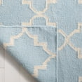 thumbnail image 4 of Safavieh Dhurries Brad Geometric Area Rug, Light Blue/Ivory, 10' x 14', 4 of 8