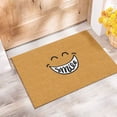 thumbnail image 4 of Felpudo de pvc con forma de anillo de seda para puerta, felpudo para porche, cambio de plantilla, alfombra antipolvo, antideslizante, linda cara sonriente, 4 of 5