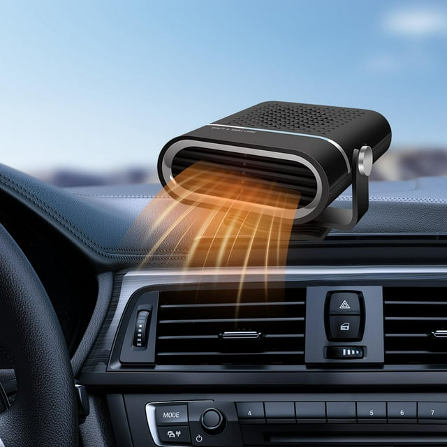 Auto Heater Warmer Machine Multifunctional Car Accessories Auto Heating Fan Black 12V