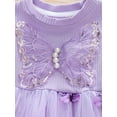 thumbnail image 6 of Bagilaanoe Toddler Baby Girl Party Dress Butterfly Print Long Sleeve A-line Princess Dresses 9M 12M 18M 24M 3T 4T Kid Fall Patchwork Tulle Skirt, 6 of 8