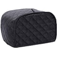 thumbnail image 1 of Toaster Appliance Cover Polyester Bread Toaster Cover Bakeware Protector Dust and Fingerprint Protection Two/Four Slices (4 Slice, Black), 1 of 3