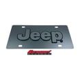 thumbnail image 2 of Jeep 3D Black Logo on Black Carbon Steel License Plate Official Licensed, 2 of 2