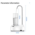 thumbnail image 2 of TIMIFIS Electric Water Pump Desktop Water Bottle Dispenser, Portable Water Bottle Pump for 5 Gallon & Universal Bottles, USB Charging Automatic Drinking Water Dispenser Water Kitchen & Dining, 2 of 8