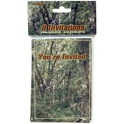 Camo Woods Party Invitations, 8 Count