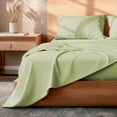 thumbnail image 1 of Dreamlab Juego de Sábanas Lisas de Lujo Microfibra Ultra Suaves y Transpirables Verde Olivo Matrimonial 4 Piezas, 1 of 9