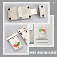 thumbnail image 2 of OFFIGAM Bathroom Occupied Lock Indicator Stainless Steel Toilet Door Lock 1 Set for Public Users, 2 of 8