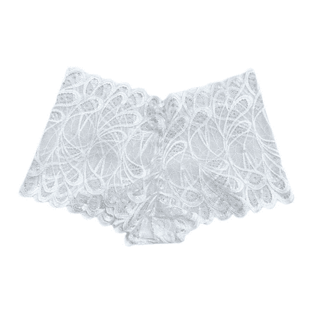 Fulorrnie Underwear for Women Breathable Boy Shorts Seamless Comfort Panty Cute Elastic Waist Ventilated Stretchable Panties White S
