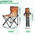 thumbnail image 3 of BZSMCE Camping Chairs Modern The Spirit Of Flames Pattern Folding chair, 3 of 8