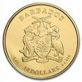 thumbnail image 2 of 2022 Barbados 1 oz Gold Caribbean Seahorse BU, 2 of 4