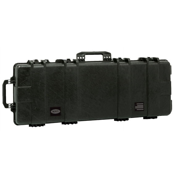 Boyt Harness Company H-Series Double Gun Case, Polypropylene, Black, 53.5" x 17.25" x 7"