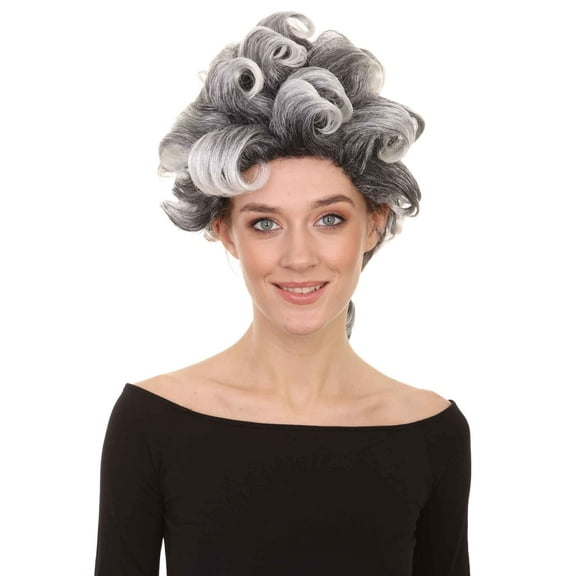 Witch Craft Black and Grey Women's Wig | Gothic Character Cosplay Halloween Wigs | Premium Breathable Capless Cap
